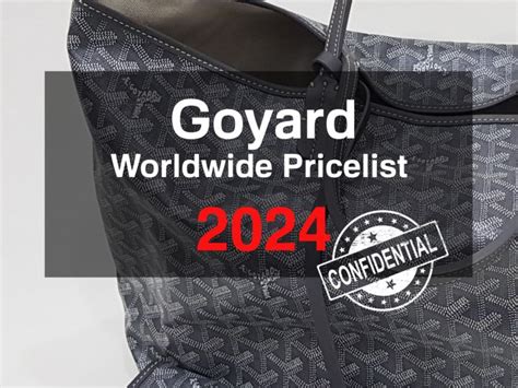 prezzo goyard saint louis|goyard price list paris.